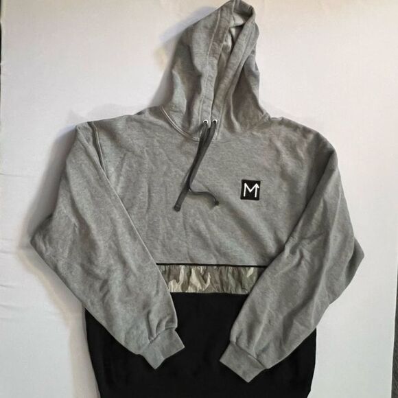 DRIFT Men’s Hoodie Black Gray & Camo - Picture 1 of 3